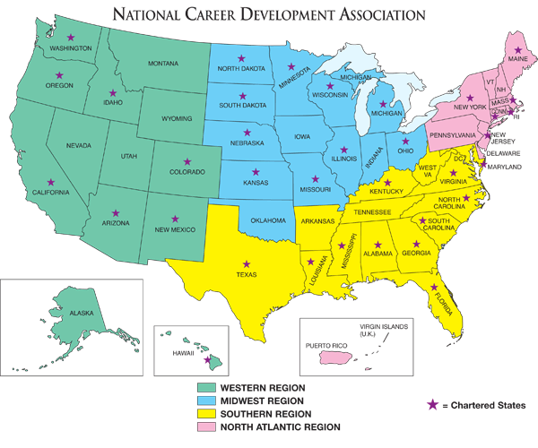 NCDA REgional map