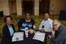 Conference foyer friends